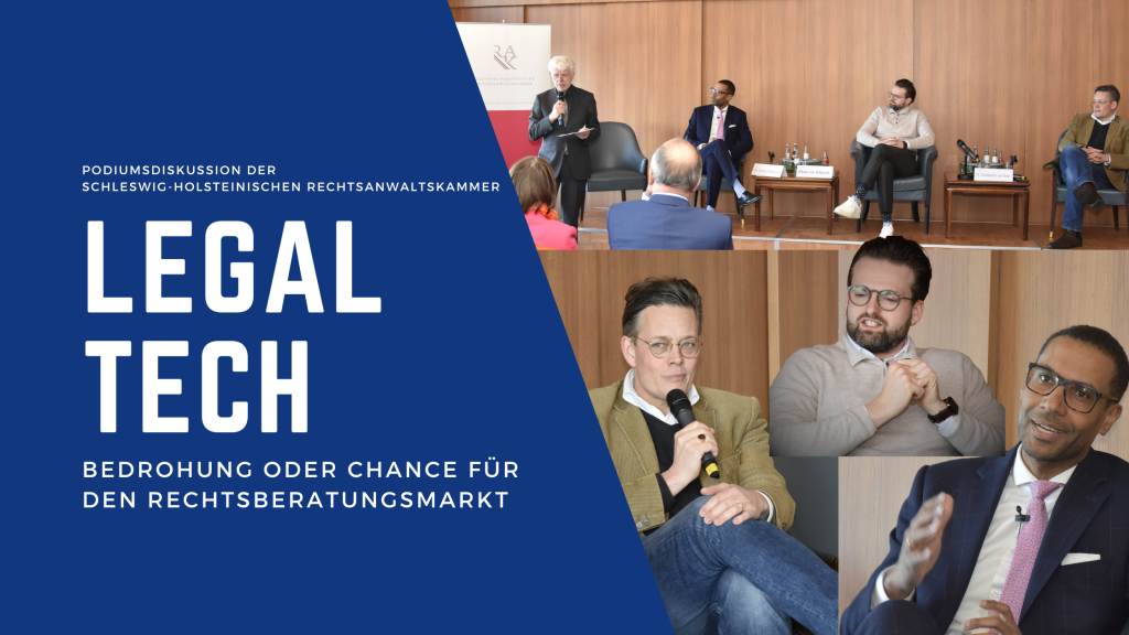 Podiumsdiskussion über Legal Tech